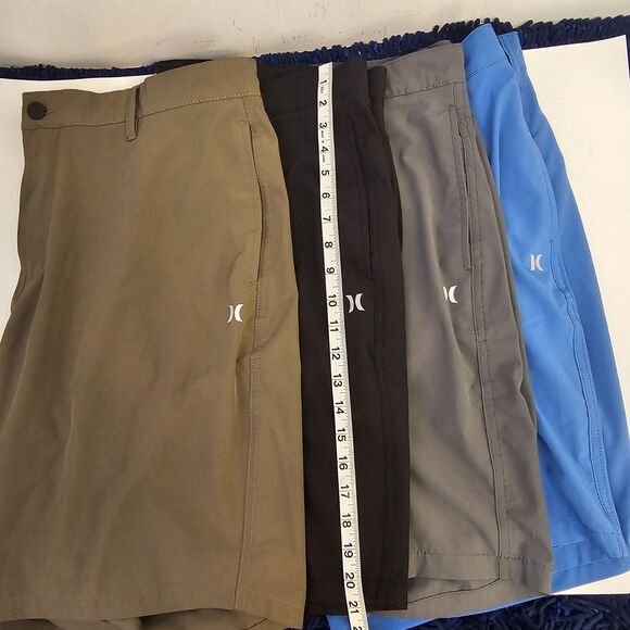 Mens Hurley Quick Dry Shorts Lot 4 Pairs Sz 40 Gray Black Blue Olive Golf P0289 - Picture 6 of 11